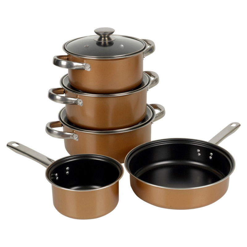 8 - Piece Non-Stick Carbon Steel Cookware Set