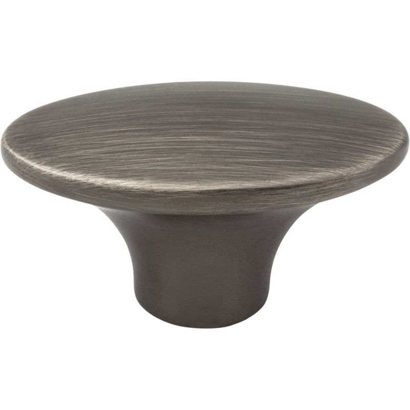 Hudson Oval Knob, Brushed Pewter