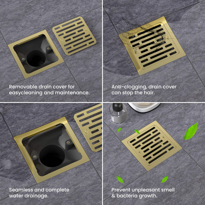 4.56'' W Tile-In, Brushed Gold