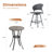 3-Piece Metal Swivel Patio Bistro Set-1481703923