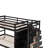 Hazlee Full over Full Bunk Bed with Built-In Stairs , Trundle Bed Included-93382314