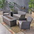 Gnadenhutten 4 - Person Patio Conversation Set with Cushions