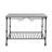 Marble Top Iron Island Table with
