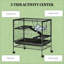 Cage pour animal de compagnie, cage de petit animal, petite cage pour animal avec roues