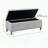 Rectangular Soft Close Storage Bench with Grey Finish