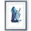«Indigo Collide II» par Paul Cezanne - reproduction d'art encadrée-98117362-98117348