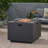 Square Iron Fire Pit-50 000 Btu-620303541