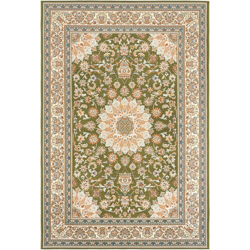 Tapis vert traditionnel Tollefson, Rectangle 6 pi 1 po x 9 pi
