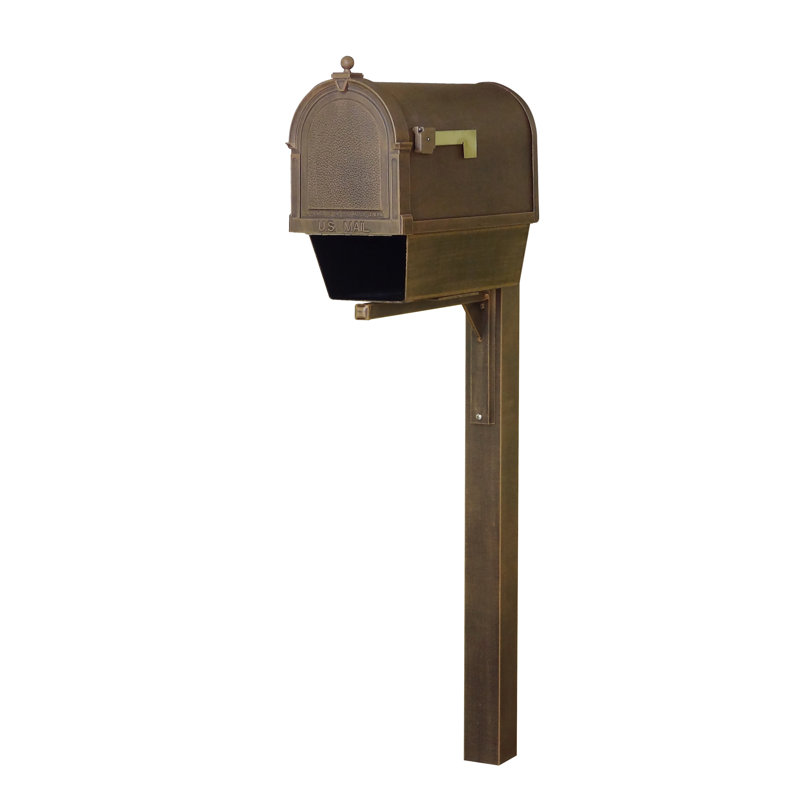 Boîte aux lettres murale avec poteau Berkshire Curbside