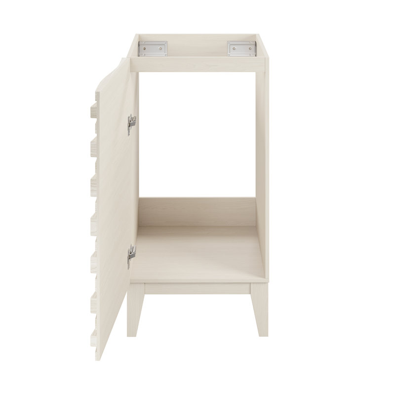 Armoire de salle de bain autoportante sans comptoir 18 po Cascade en chêne blanc