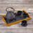Agate Ceramic Jute Leather Crystal Circle Round 1 Piece Trivet Set-14142687