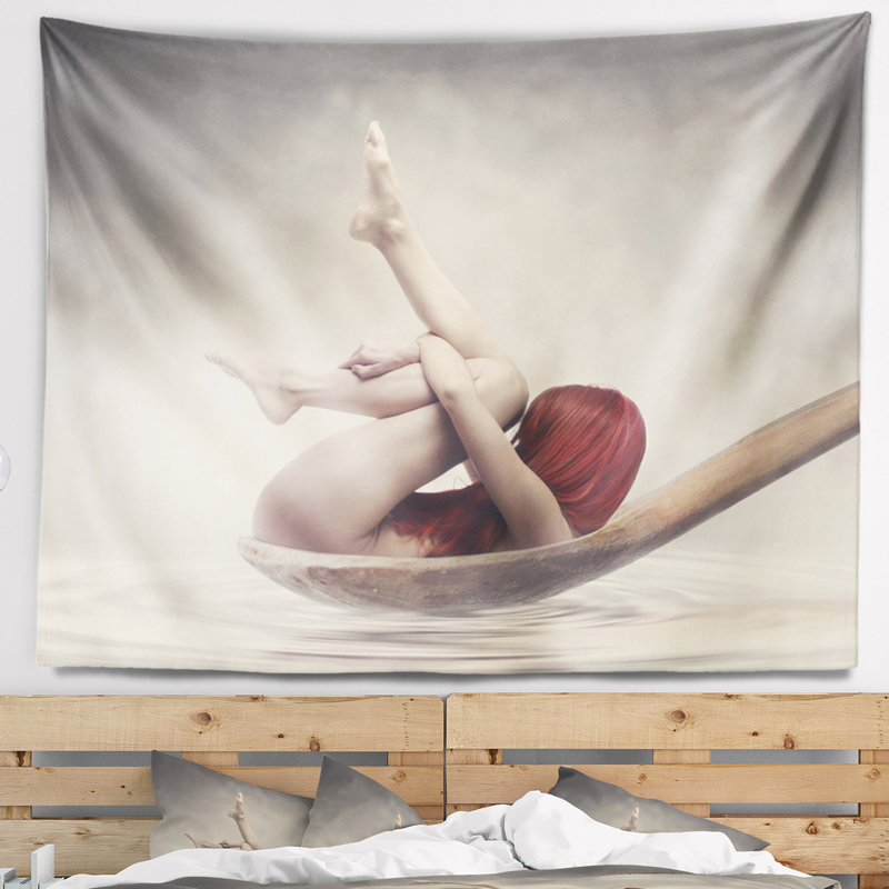 Tapisserie de bain de beauté, H 32 po x l 39 po