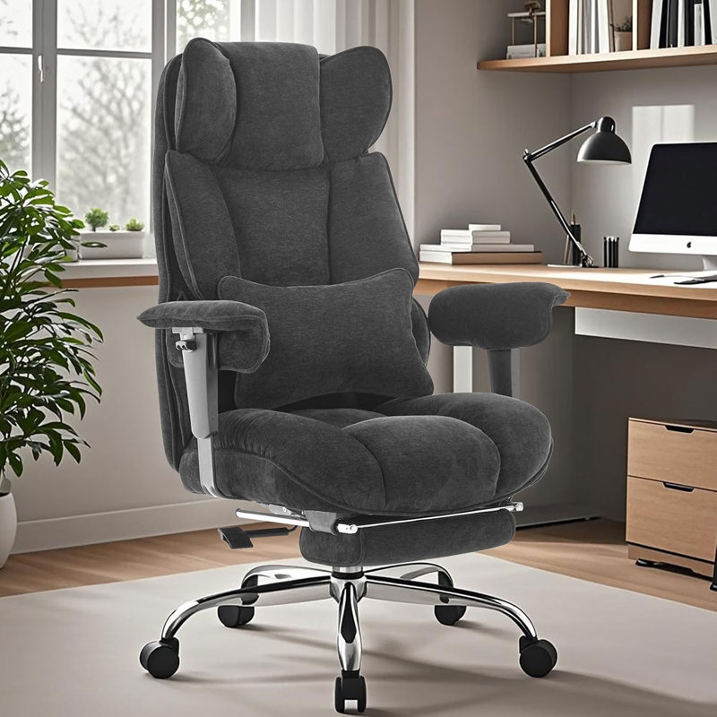 Brayden Studio Office Chair, BLACK-Fabric