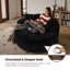 Chaise longue ronde rembourrée de 58,3 po-1725597738