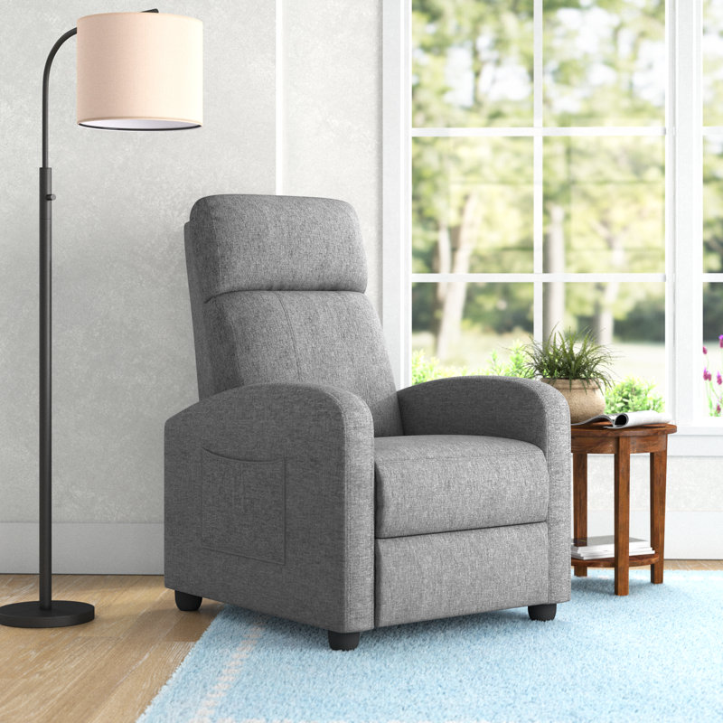 Fauteuil de massage inclinable avec siège rembourré Bernuth, Similicuir noir