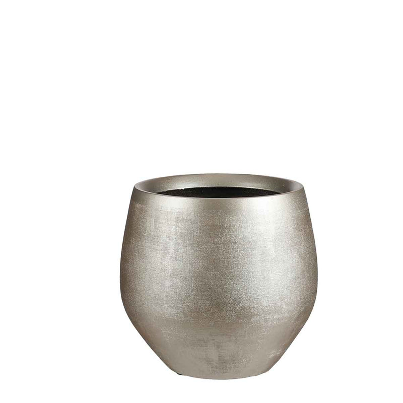 Cecilio Handmade Planter, 23cm H x 26cm W x 26cm D, Gold