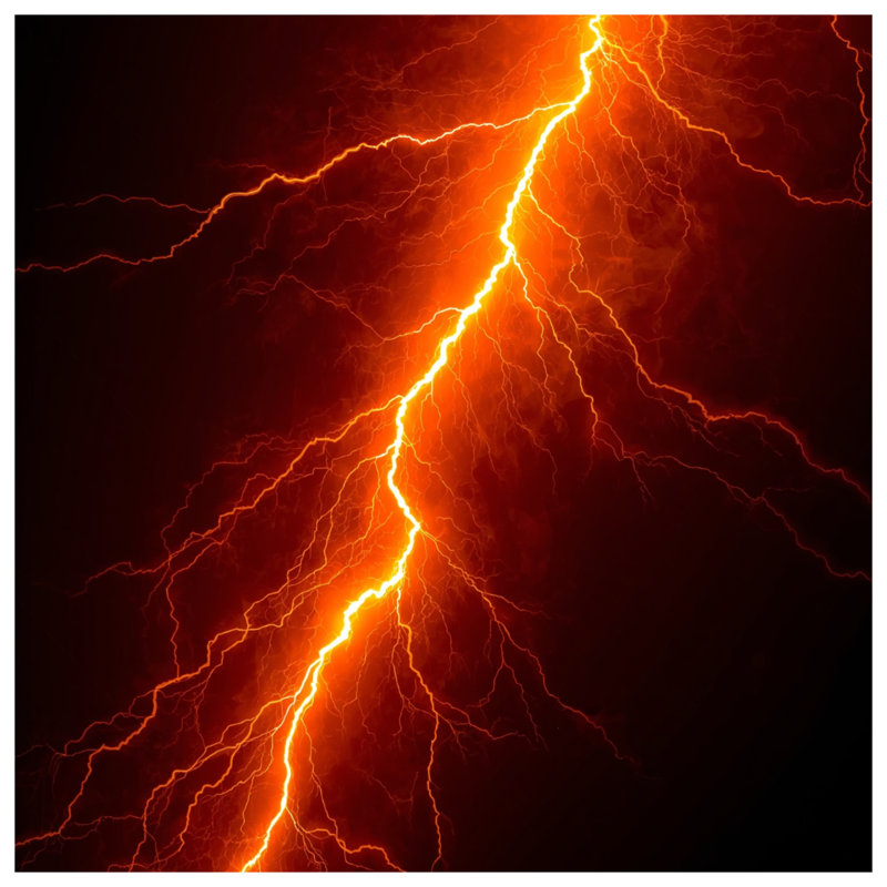 Bright Lightning Bolt Comforter, Twin Extra Long
