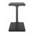 20" Black Solid Wood Pedestal End Table