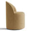 Chaise pivotante en lin avec roulettes cachées-421601431-435872614