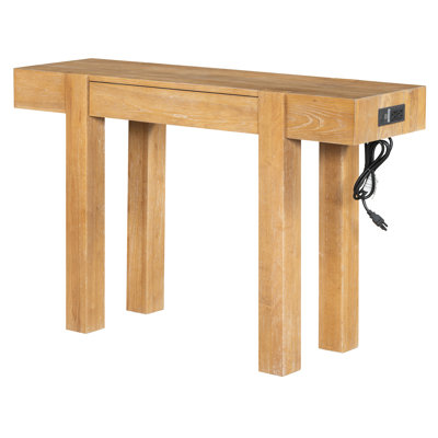 Console avec tiroir et station de charge
