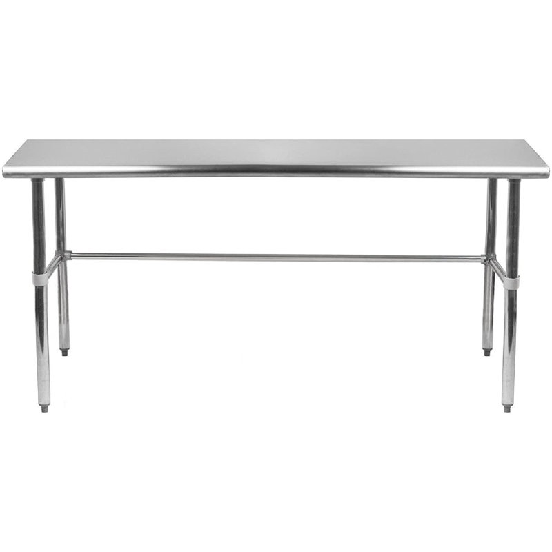 60" Stainless Steel Utility Work Table with Galvanized Legs