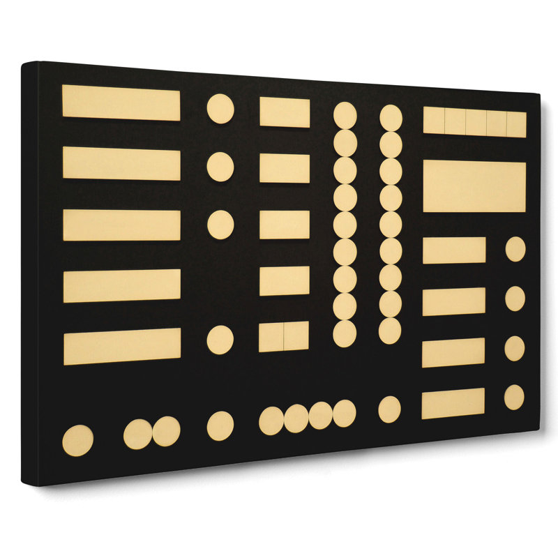 Composition Vol.4 by Sophie Taeuber-Arp - Wrapped Canvas Painting, 50cm H x 76cm W x 3cm D