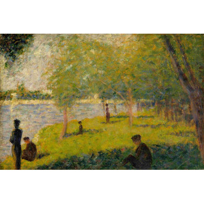 " Study for a Sunday on La Grande Jatte " by Georges Seurat Watercolor Painting