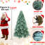 Arbre de Noël bleu 9 pi, 3268 pointes, système de branches articulées, installation rapide, support en métal stable pour la décoration, assemblage, stabilité élevée