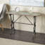 Console Crestline en métal gris avec détails vieillis 45 po x 18 po x 29 po