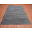 Tapis oriental gris en soie noué à la main 8 pi 0 po x 10 pi 1 po - MOA10275179