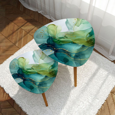 Ensemble de 2 tables basses gigognes Triangle