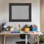 Tableau magnétique encadré noir Attic Aged - Tableau magnétique, tableau d'organisation-121058756