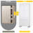 Garage Storage Cabinet with 2 Drawers and Pegboard, Metal Storage Cabinet with 2 Lockable Doors for Garage Home Office,Required Assembly,White,71.2" H*15.2" D*30" W-187884061