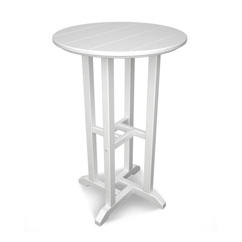 Table bistro POLYWOOD, Blanc