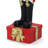 4FT Pre-Lit Nutcracker Drummer Statue with Decorative Drum and Gift Box Base, Christmas Holiday Decor