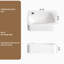 14 inch x 10 inch Milk White Ceramic Wall Mounted Floating Bathroom Vessel Sink with Faucet and Drain