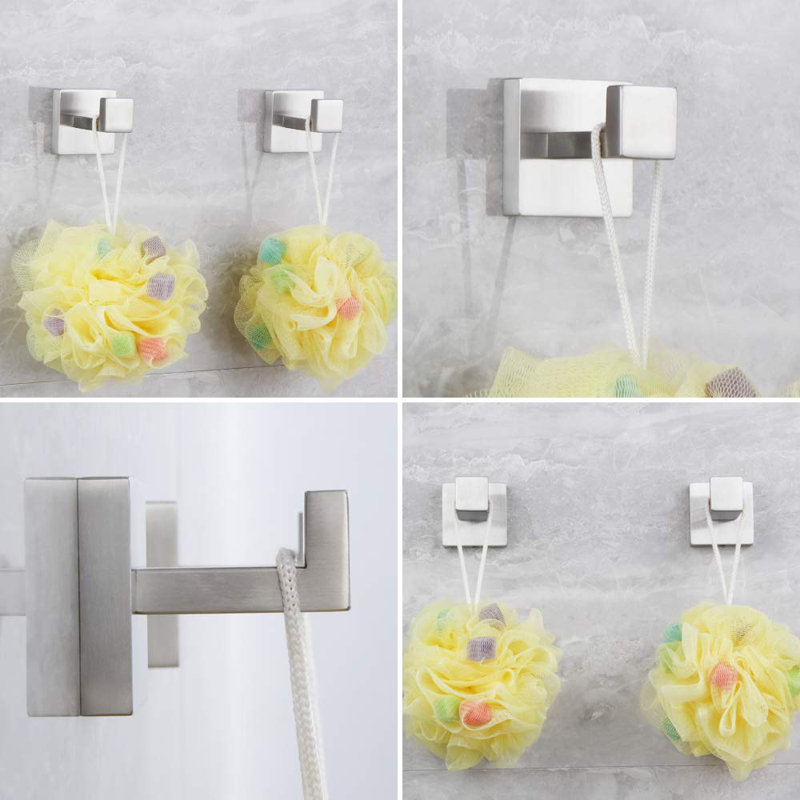 Ensemble de quincaillerie de salle de bain 3 pièces, Acier inoxydable brossé