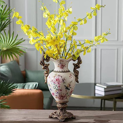 Tall Floor Vase Ceramic Vases Modern Home Decor Flower Vase For Shelf Home Decor Tall Creative Flower Pink Vase | Sophisticated Vessel For Decorative Branches & Dried Flowers