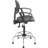 Backed Adjustable Height Ergonomic Industrial Stool Footring
