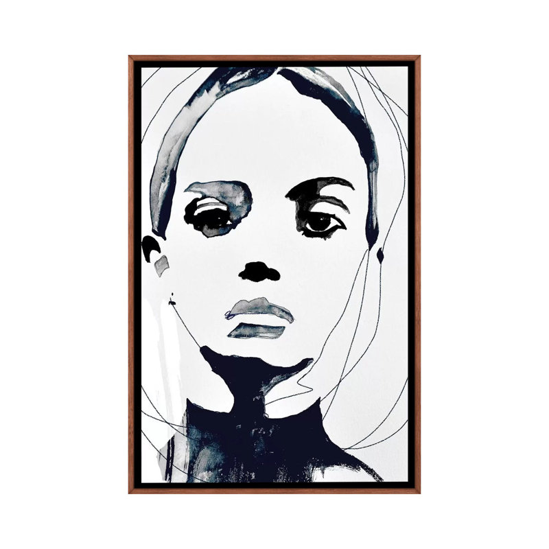 Vanquish by Leigh Viner - Painting on Canvas, Classic Brown Wood Framed Canvas, 66.04 cm H x 45.72 cm W