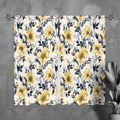 Paire de rideaux obscurcissant en polyester Roselene