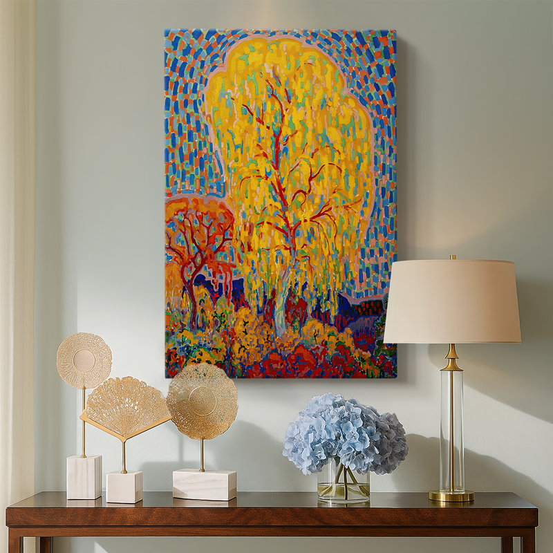 Arbre d'automne (Herfstboom) - Toile tendue par Leo Gestel, 18 x 27