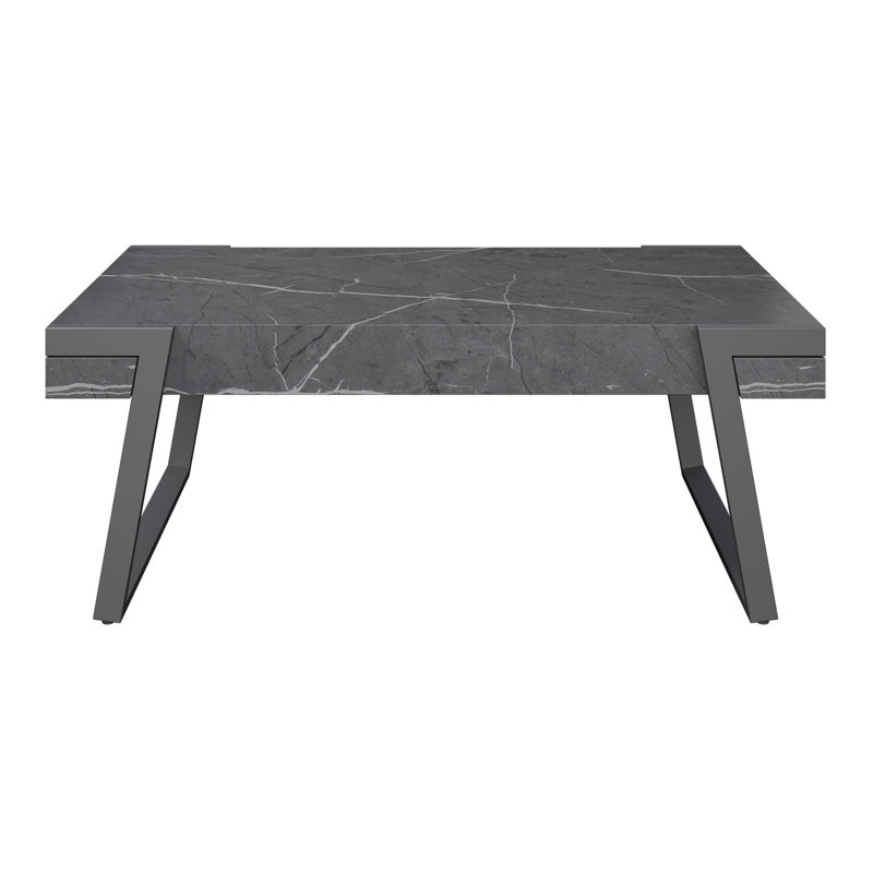 Grey Marble Effect Coffee Table