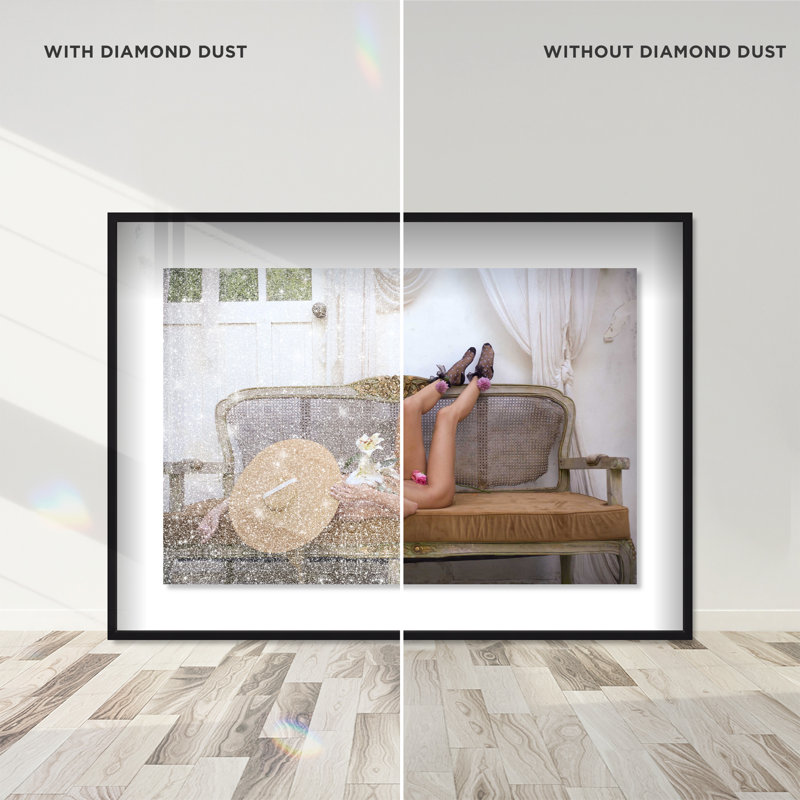 Garden Nap Canvas Fashion Print by Oliver Gal, 37.5"H x 55.5"W, Black Frame