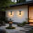 Dusk To Dawn Outdoor Wall Sconce With Light Sensor, IP65 Waterproof Weather-Resistant Exterior Lighting Fixture For Porch, Garage, And House
