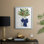 «Evergreen Chinoiserie», reproduction encadrée - bois massif