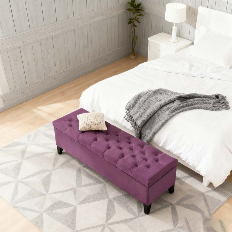 BANC DE RANGEMENT, Mauve