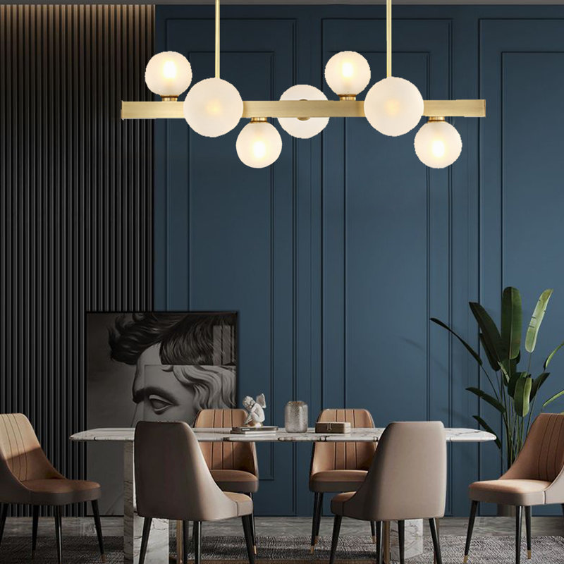 Luminaire suspendu 7 lumières Globe