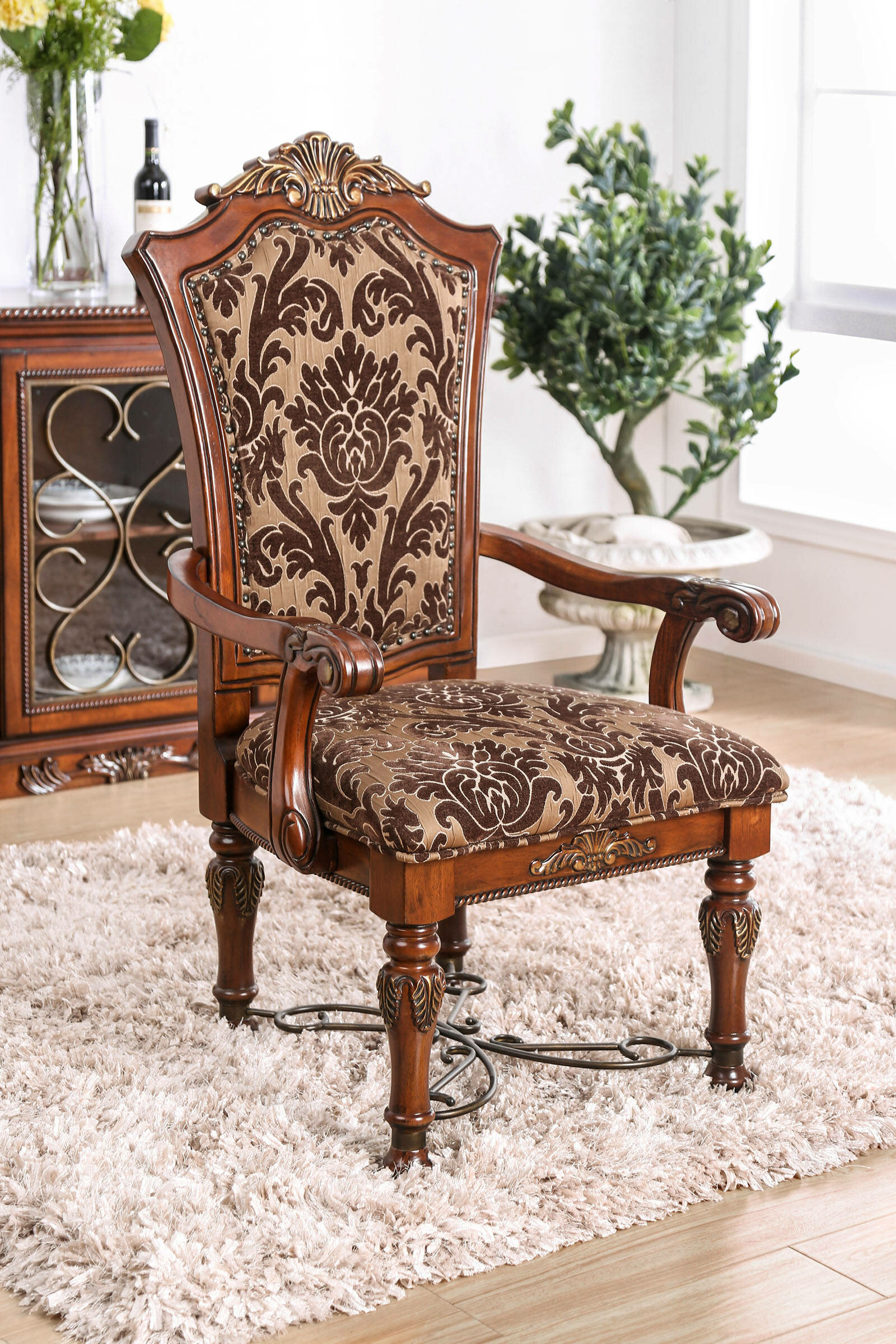  Design Toscano Toulon French Rococo Chairs (Set Includes: 4  Side Chairs & 2 Armchairs) : Home & Kitchen