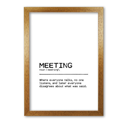 Meeting Disagree - Print